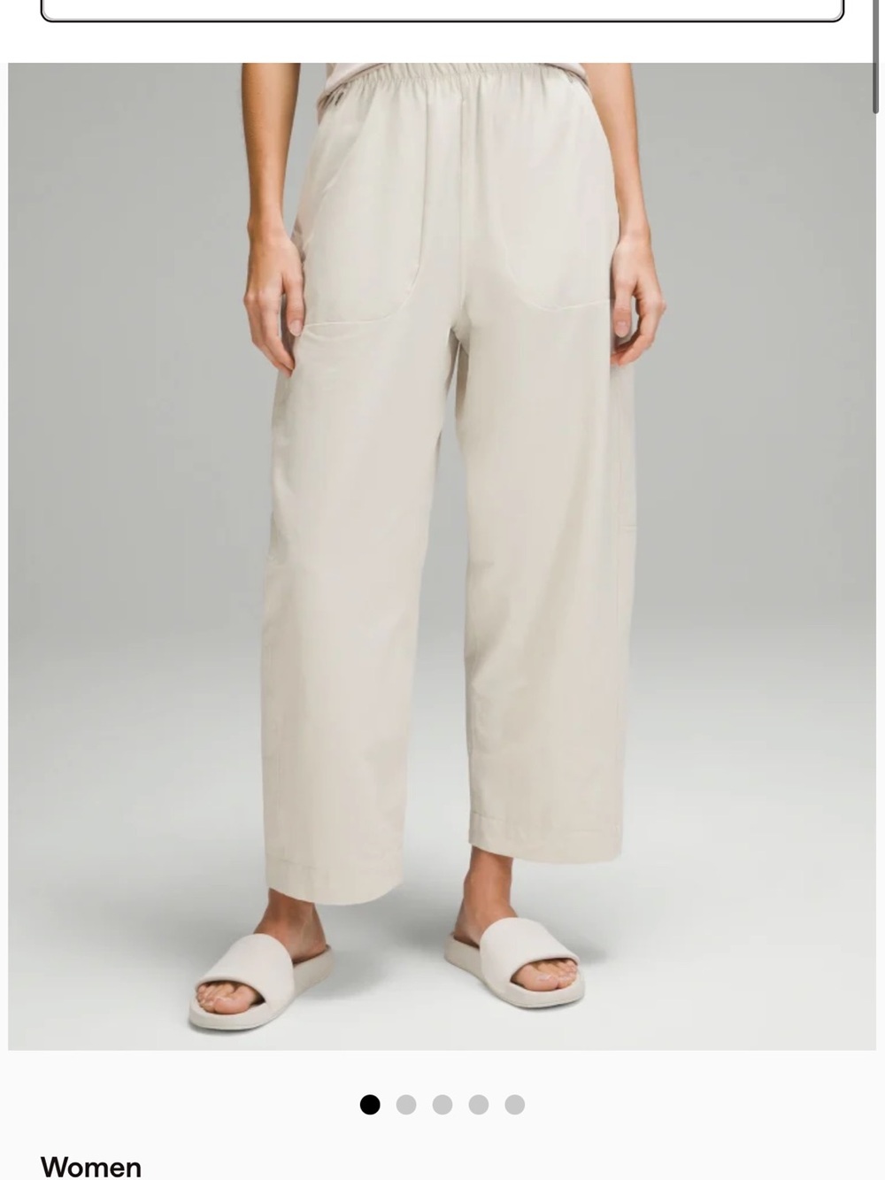 lululemon athletica Wide-Leg Pants in Light Beige